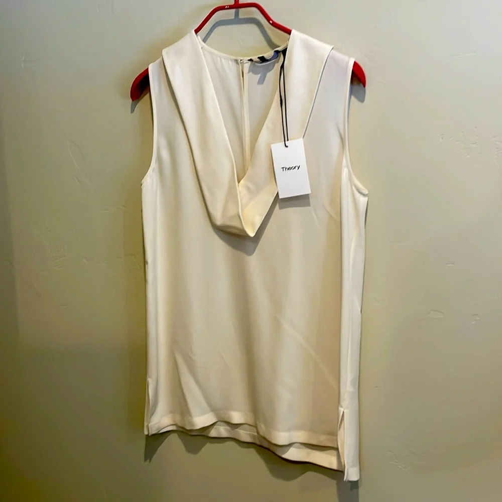 Theory 100% silk sleeveless top sz small - Picture 1 of 5